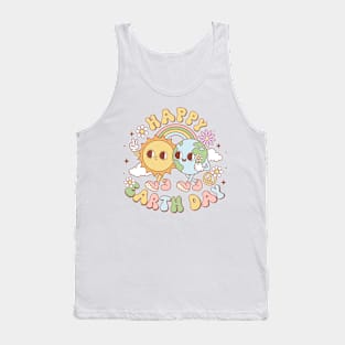 Happy Earth Day Retro Earth Day 2024 Environment Tank Top